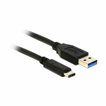Delock USB 3.1 A-C kabel 0,5 m crni 83869
