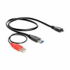 Delock kabel USB 3.0 Y 2xA-B micro 20 cm 82909