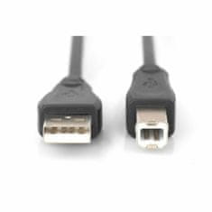 Digitus USB kabel A-B 0,5 m crni dvostruko zaštićen