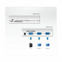 Aten SVGA 2mon-1pc 350mhz VS92A multiplikator