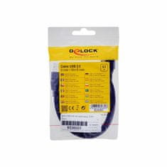 Delock USB kabel A-B mini pod kutom-horizon. 0,5 m 82680