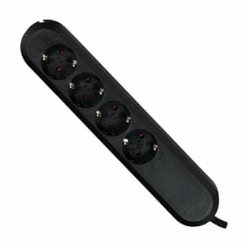 Bachmann produžni kabel 4x220V 1,5m crni 381.121K