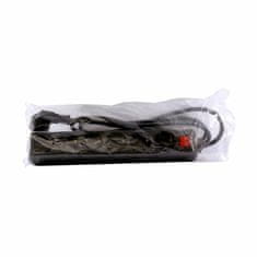 Bachmann produžni kabel 6x220V 1,5m s prekidačem crni SELLY 381.144S