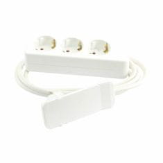 Bachmann produžni kabel s ravnim utikačem 3x220V 1,5m RAVNI UTIKAČ bijeli 933.007
