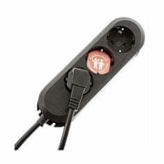 Bachmann produžni kabel 3x220V 1,5m crni 388.170
