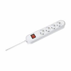 Bachmann produžni kabel 4x220V 1,5m s prekidačem bijeli 381.230K
