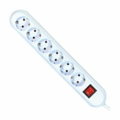 Bachmann produžni kabel 6x220V 1,5m s prekidačem bijeli 381.250K