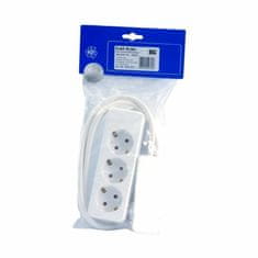 Bachmann produžni kabel s ravnim utikačem 3x220V 1,5m RAVNI UTIKAČ bijeli 933.007