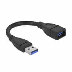 Delock USB 3.0 produžni kabel A-A 15 cm crni 82776