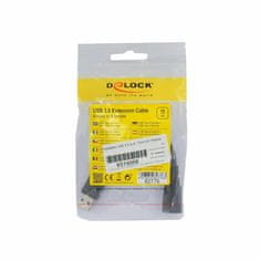 Delock USB 3.0 produžni kabel A-A 15 cm crni 82776