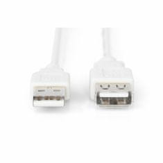 Digitus USB produžni kabel A-A 1,8 m dvostruko zaštićeni sivi