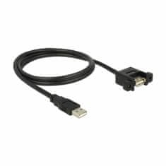 Delock USB produžni kabel A-A 1m ugrađeni crni 85106