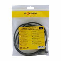 Delock USB produžni kabel A-A 1m ugrađeni crni 85106