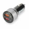 Ednet Auto punjač 12V 24V USB 2xTipA QC crni 84103