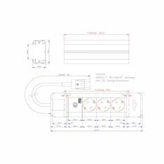 Bachmann razdjelnik s osiguračem 3x220V UPS 330.300