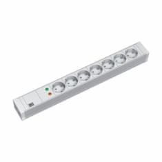 Bachmann Razdjelnik za stalak 7x220V PVC siva zaštita od prenapona 2m 333.604