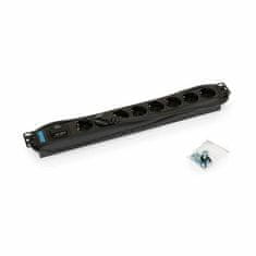 Triton razdjelnik 8x220V stalak ALU+zaštita trans. crni