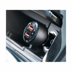 Ednet Auto punjač 12V 24V USB 2xTipA QC crni 84103