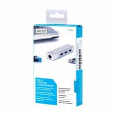 Digitus USB 3.0-Network UTP Giga+Hub USB DA-70250-1 pretvarač