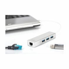 Digitus USB 3.0-Network UTP Giga+Hub USB DA-70250-1 pretvarač