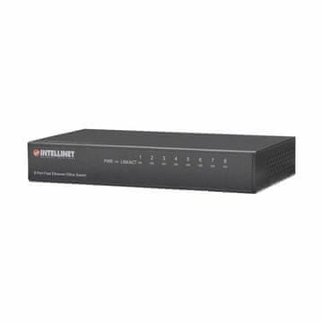 Intellinet mrežni prekidač switch 100M s 8 portova u metalnom kućištu 523318