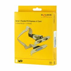Delock PCIe serijska/paralelna + niskoprofilna kartica 89556
