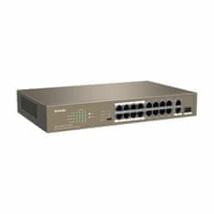 Tenda mrežni prekidač switch 100M 18-portni 16x PoE 1xSFP 2xGiga rack / desktop TEF1118P-16-150W