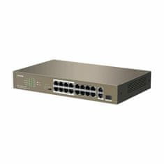 Tenda mrežni prekidač switch 100M 18-portni 16x PoE 1xSFP 2xGiga rack / desktop TEF1118P-16-150W