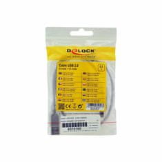 Delock USB kabel A-B 0,5 m dvostruko zaštićeni prozirni 82057