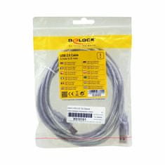 Delock USB kabel A-B 3m dvostruko oklopljeni banner s feritom 83895