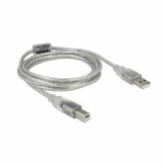 Delock USB kabel A-B 2m dvostruko zaštićeni prozirni 83894
