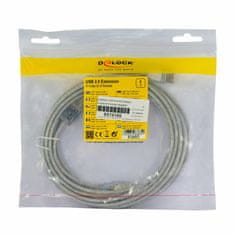 Delock USB produžni kabel A-A 5m dvostruko zaštićeni prozirni 83885