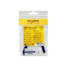 Delock adapter AUDIO USB TypeC - Jack 3,5 mm stereo 14 cm crni 65842