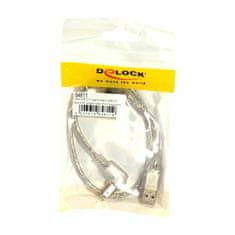 Delock kabel USB 2.0 AB 0,5 m kutni 84811