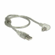Delock kabel USB 2.0 AB 0,5 m kutni 84811