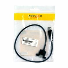 Delock USB produžni kabel A-A 0,5 m dvostruko oklopljeni crni 85461