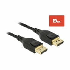 Delock DisplayPort kabel 1m 8K 60Hz crni 85658
