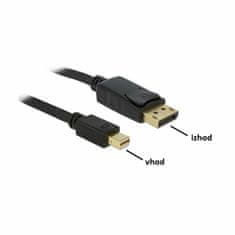 Delock miniDisplayPort-DisplayPort kabel 5 m 4K 60Hz crni 83479