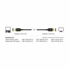 Delock DisplayPort kabel 3m 8K 60Hz crni 85661
