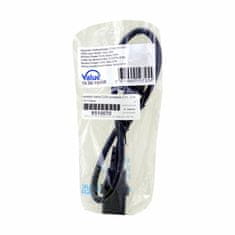 Value Kabel za napajanje 220V produžni 0,5 m C13-C14