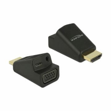 Delock adapter HDMI M - VGA Ž + audio 3,5 mm Ž aktivni 65895
