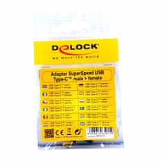 Delock adapter USB C 3.1 Gen 2 M-USB C F kutni-horizontalni. 65915