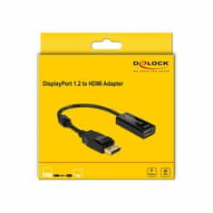 Delock adapter DisplayPort-HDMI pasivni 4K 30Hz 20 cm 62609