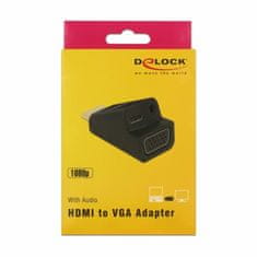 Delock adapter HDMI M - VGA Ž + audio 3,5 mm Ž aktivni 65895