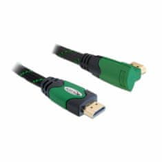 Delock HDMI kabel kutni 4K zeleni 5 m 82954