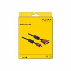 Delock HDMI-DVI-D kabel 2m HighSpeed crveni 84342