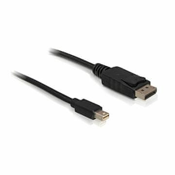 Delock miniDisplayPort-DisplayPort kabel 2 m 4K 60Hz crni 82438