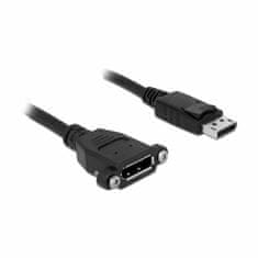 Delock DisplayPort produžni kabel 1m 4K 60Hz crni ugrađeni 85114