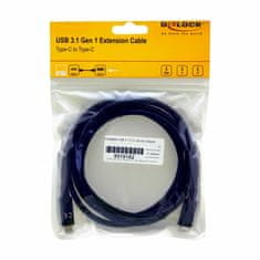 Delock USB 3.1 C-C produžni kabel 2 m crni 85542