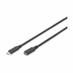 Digitus USB 3.1 C-C produžni kabel 0,7 m crni